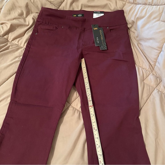 NWT Lee Women's Sculpting Slim Fit Leg Midrise Pull On Jean Fig Size 10 - Picture 11 of 13
